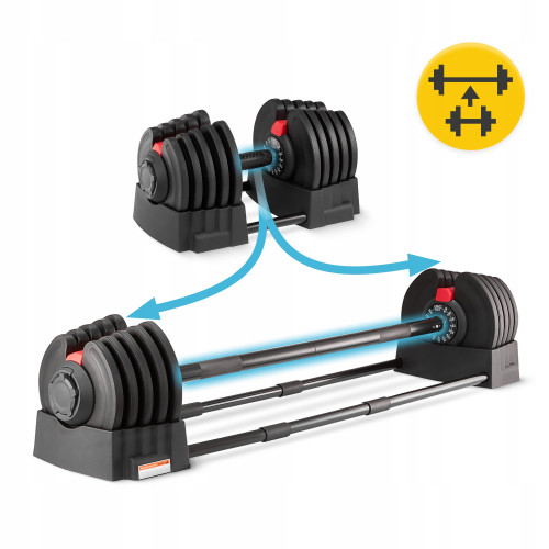 Купити Гантель  4FIZJO 2 в 1 Premium 2.5-40 кг з регульованою вагою у Києві - фото №1